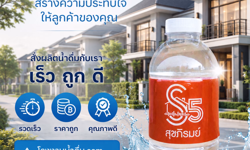 น้ำดื่มอสังหา หมู่บ้านจัดสรร สุขภิรมย์ 5